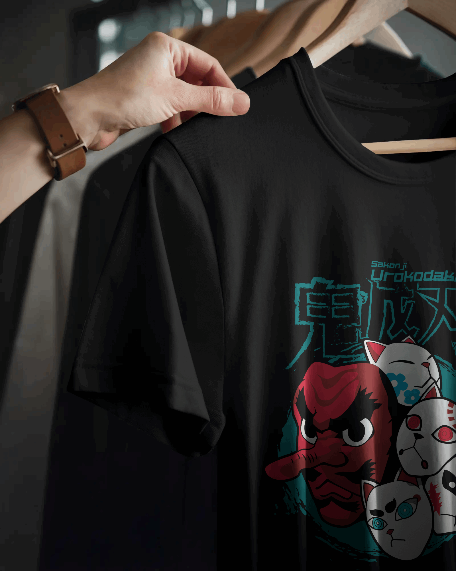 Demon Slayer Urokodaki Wards Mask T-Shirt