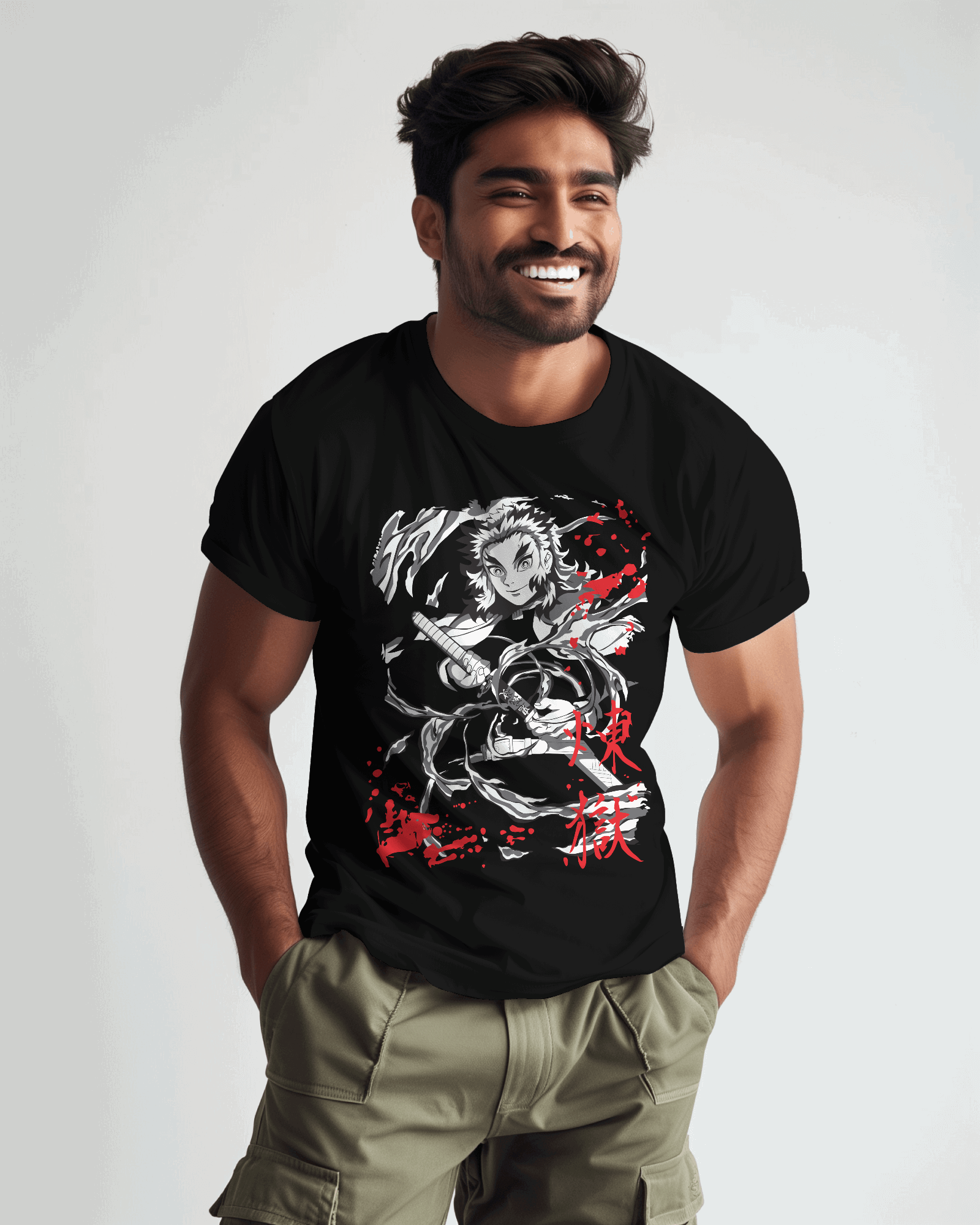 Demon Slayer Kyojuro Rengoku Flame Hashira T-Shirt
