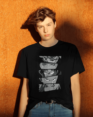 Shonen Heroes Stacked Eyes T-Shirt