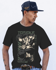 Giyu Tomioka Water Hashira Stealth Graphic T‑Shirt (Black)