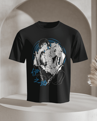 Inosuke Hashibira Boar Mask Duo Graphic T‑Shirt (Black)