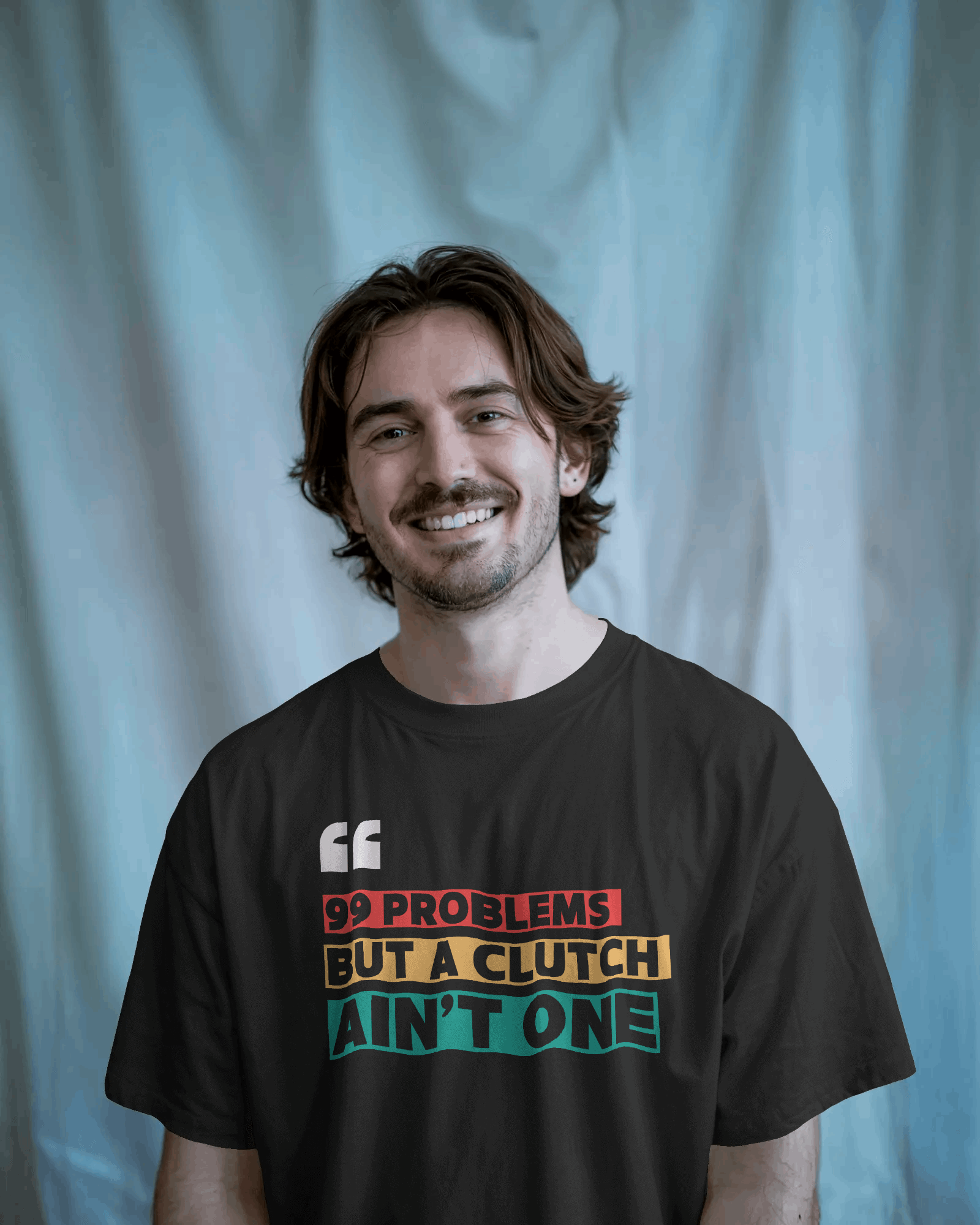 Black 99 ProblemGraphic printed Oversized Tshirt