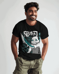 Demon Slayer Inosuke Beast Form Graphic T-Shirt (Black)