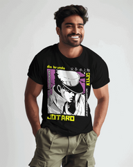 JoJo’s Bizarre Adventure Jotaro Kujo Pop Art Graphic T-Shirt (Black)
