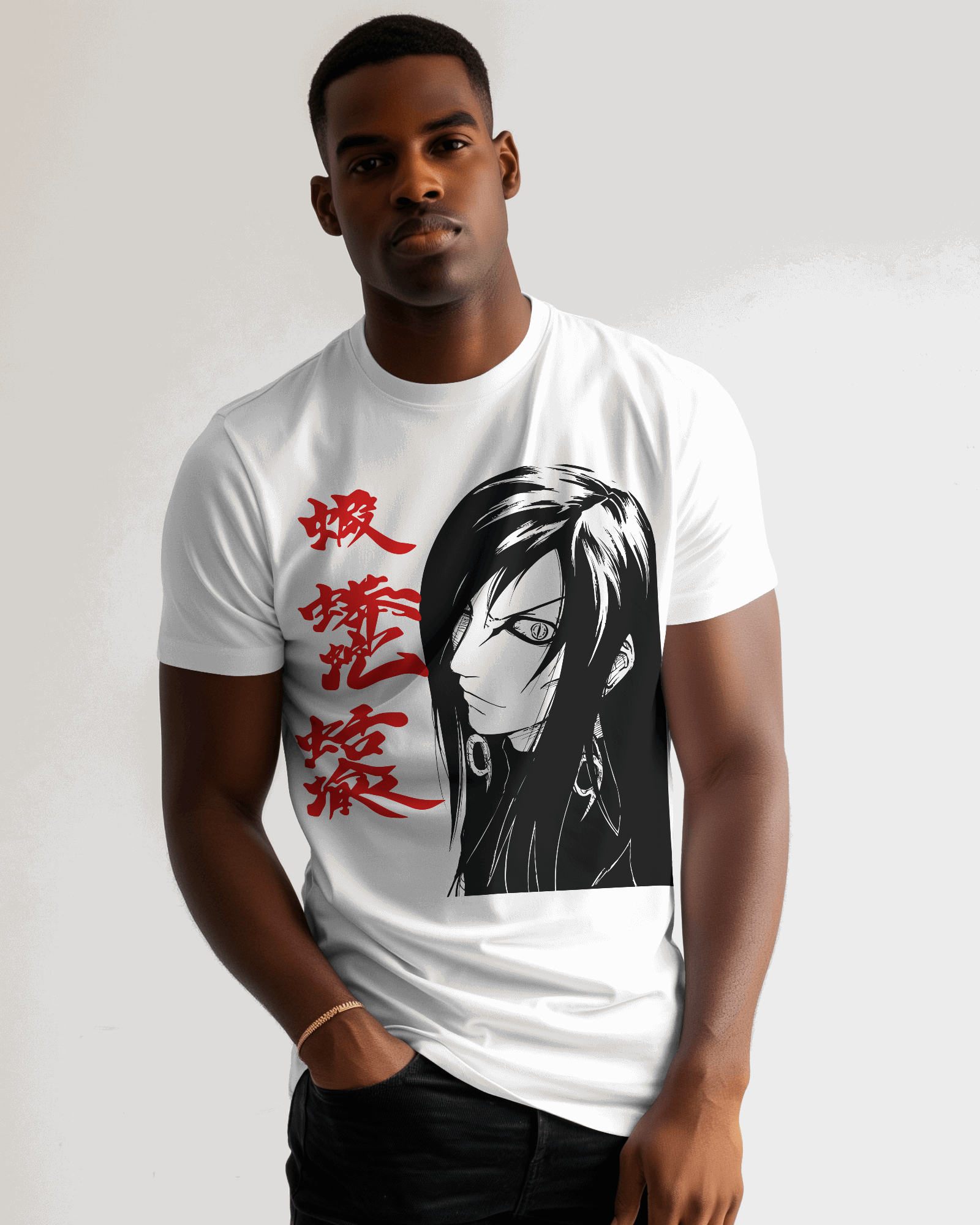 The Legendary Sannin: Orochimaru Kanji Graphic T-Shirt