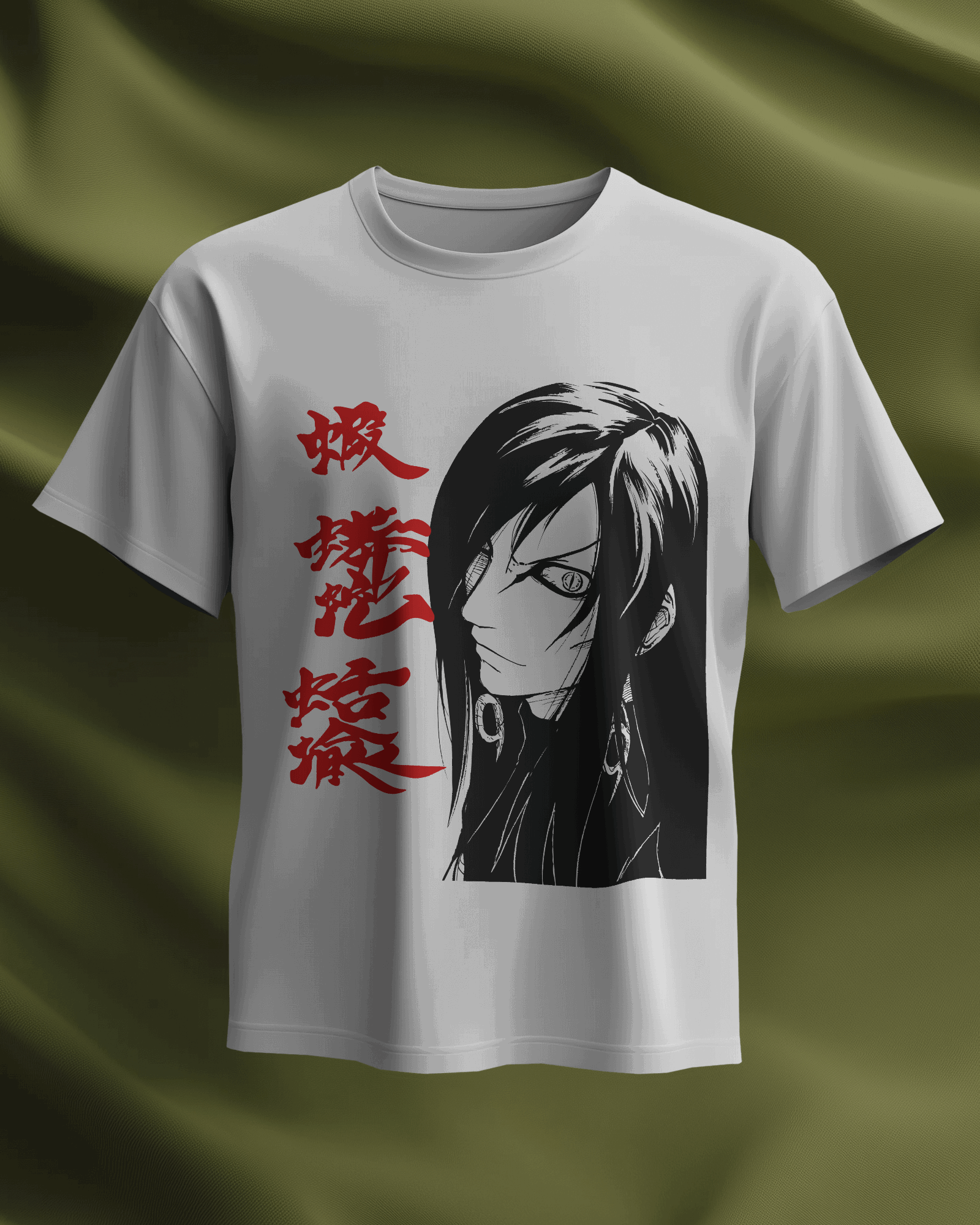 The Legendary Sannin: Orochimaru Kanji Graphic T-Shirt