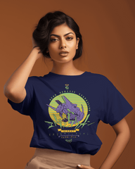 Neon Genesis Evangelion Retro Sunset Mecha T-Shirt