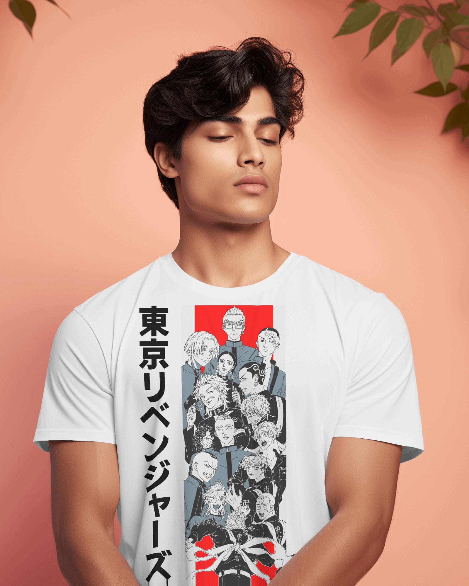 Tokyo Revengers Character Collage Graphic T-Shirt – White