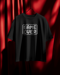 Game Over Graphic printed Oversized Tshirt