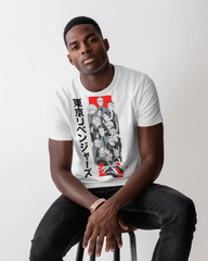 Tokyo Revengers Character Collage Graphic T-Shirt – White
