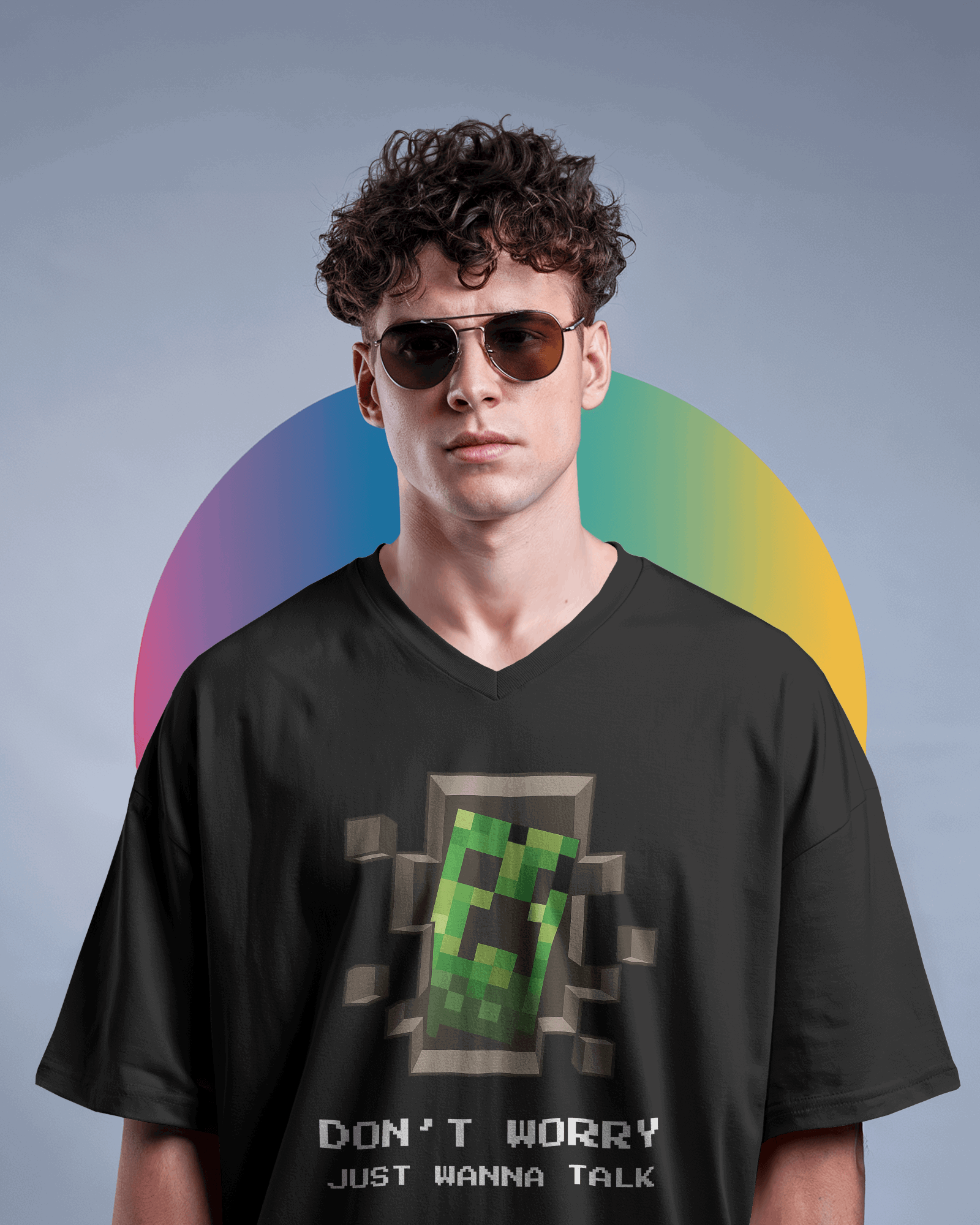 creep Graphic printed Oversized Tshirt