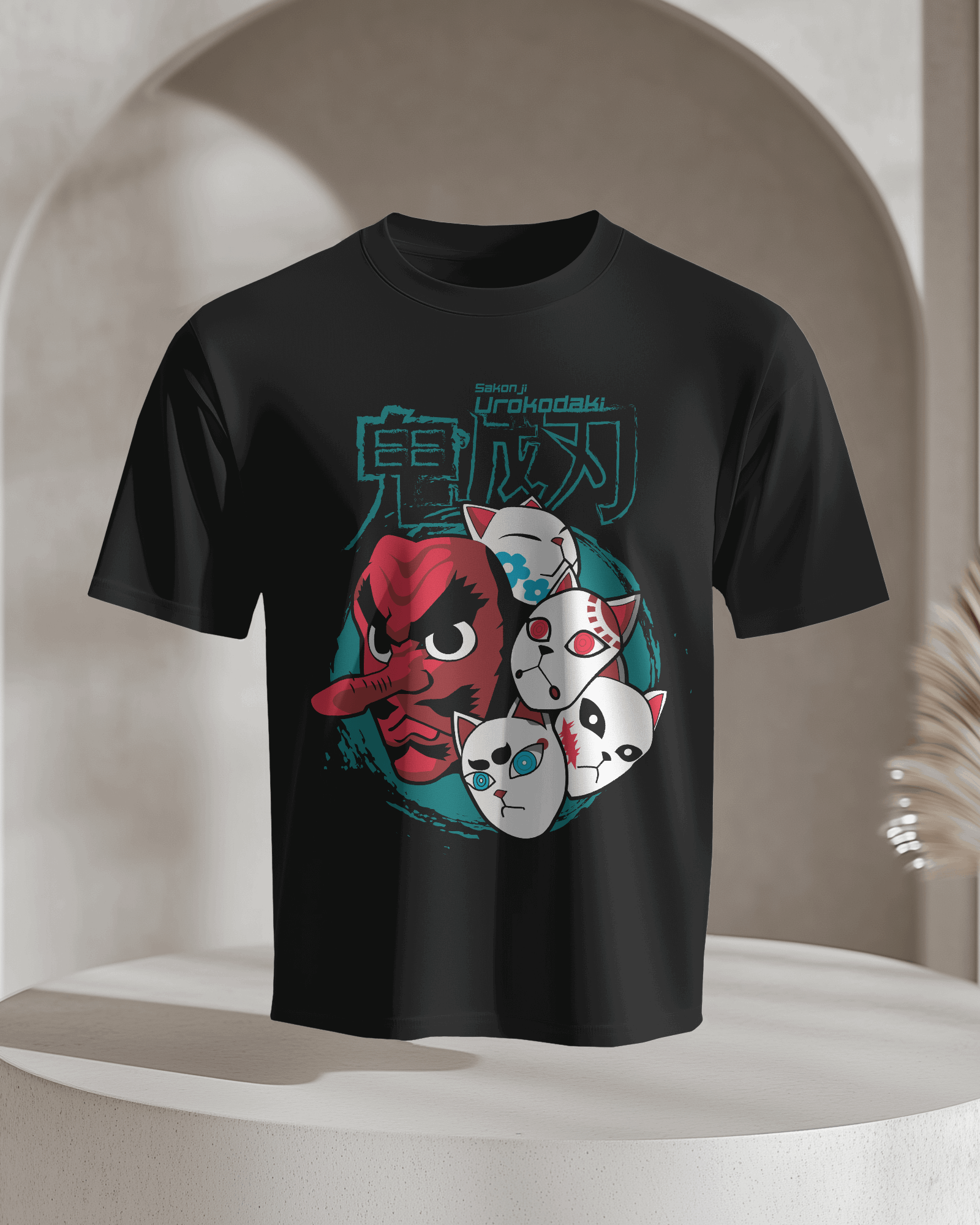 Demon Slayer Urokodaki Wards Mask T-Shirt