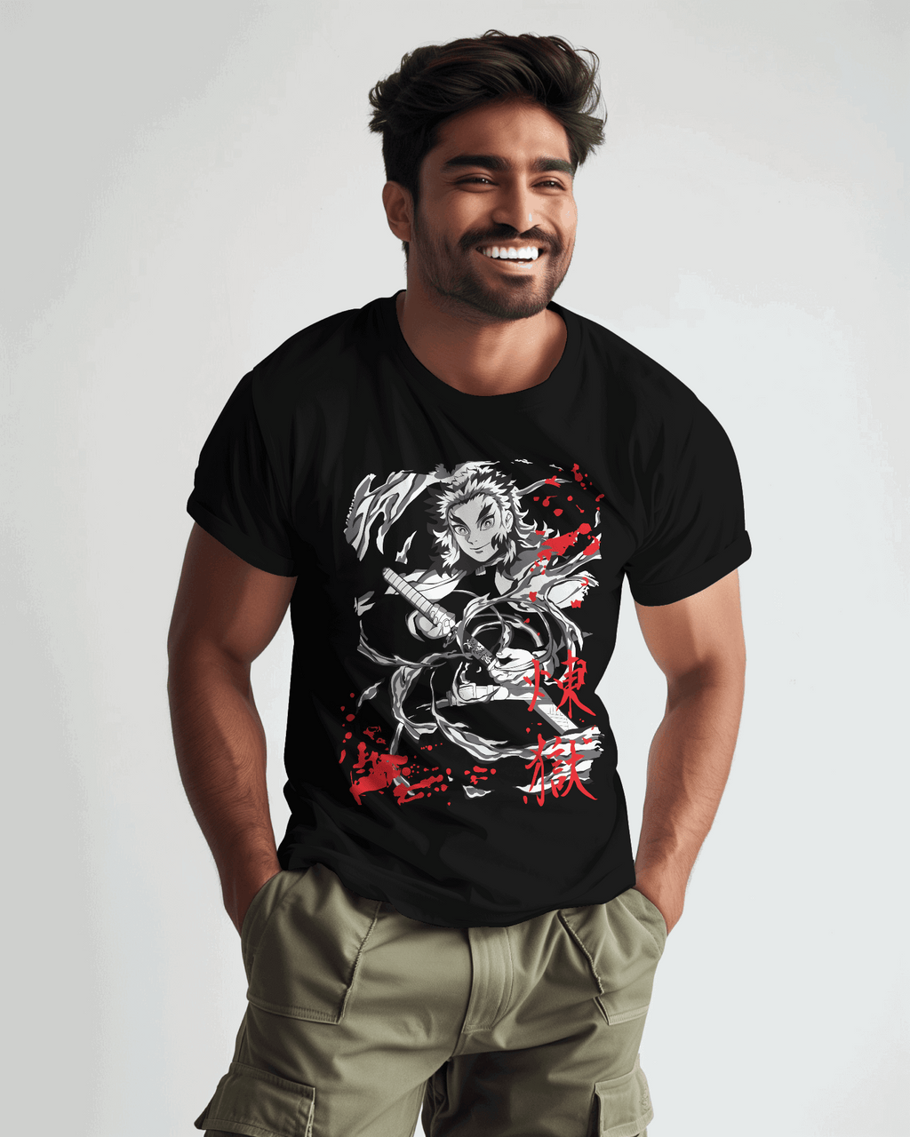 Demon Slayer Kyojuro Rengoku Flame Hashira T-Shirt