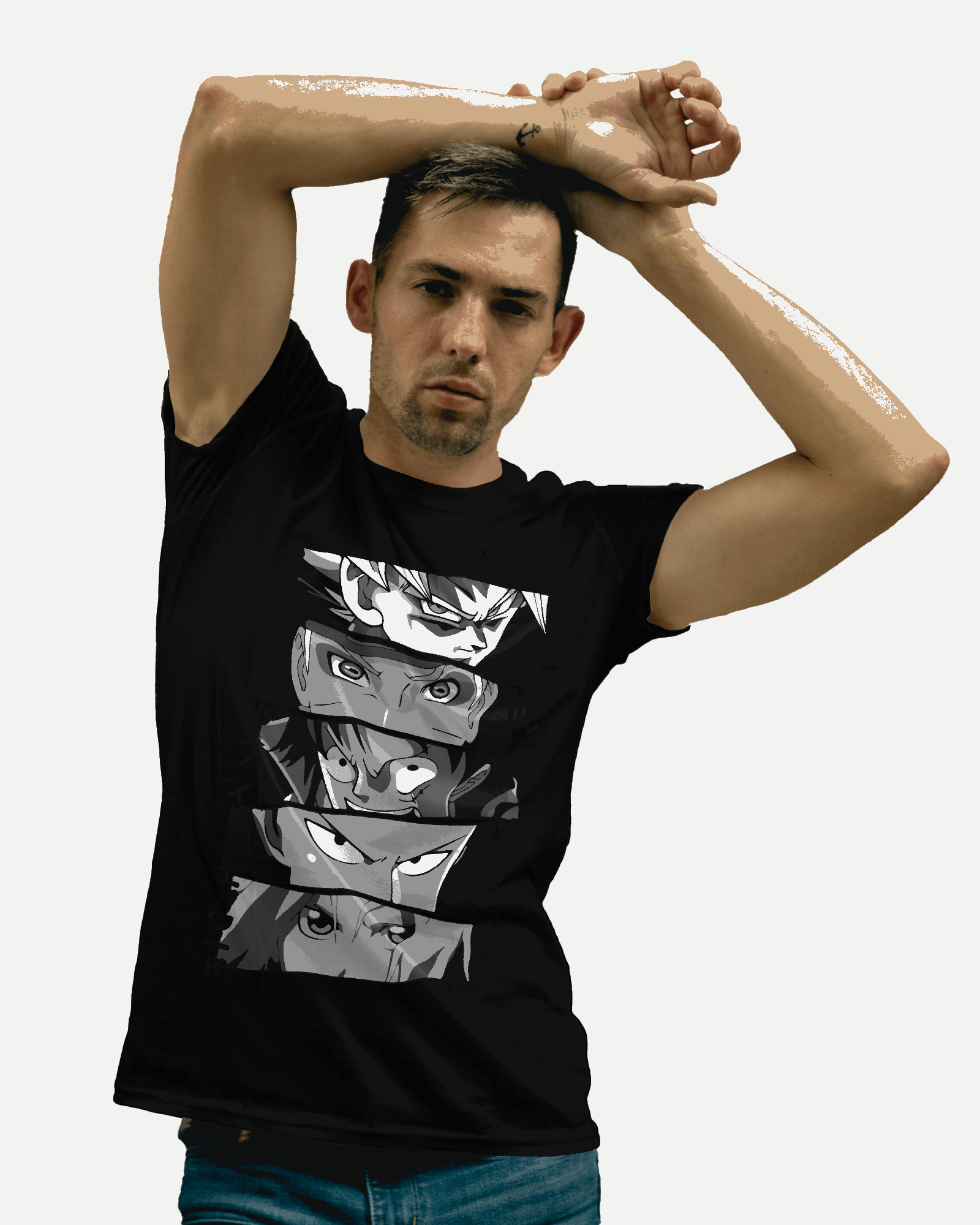 Shonen Heroes Stacked Eyes T-Shirt