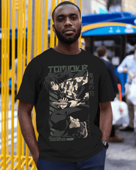 Giyu Tomioka Water Hashira Stealth Graphic T‑Shirt (Black)