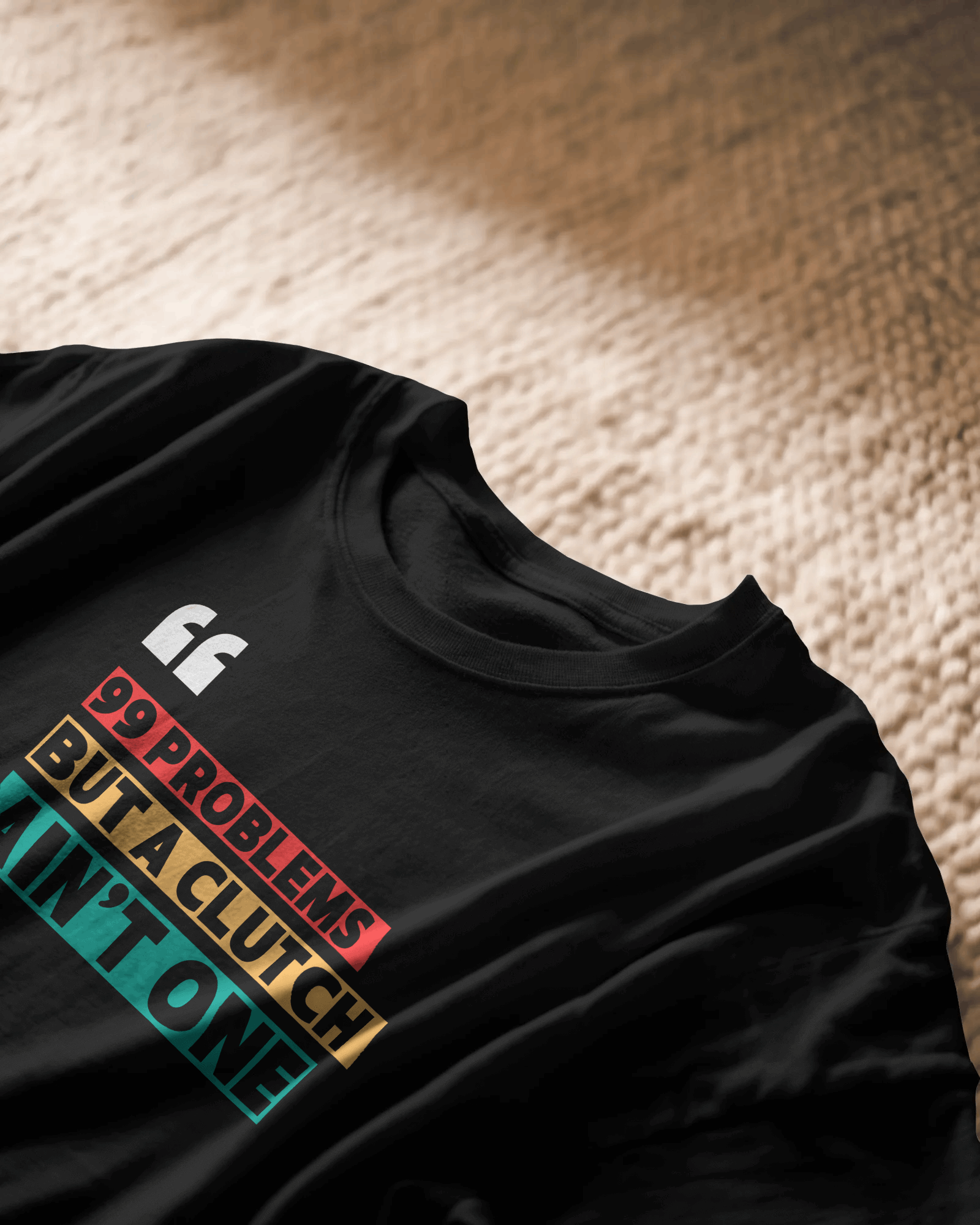 Black 99 ProblemGraphic printed Oversized Tshirt