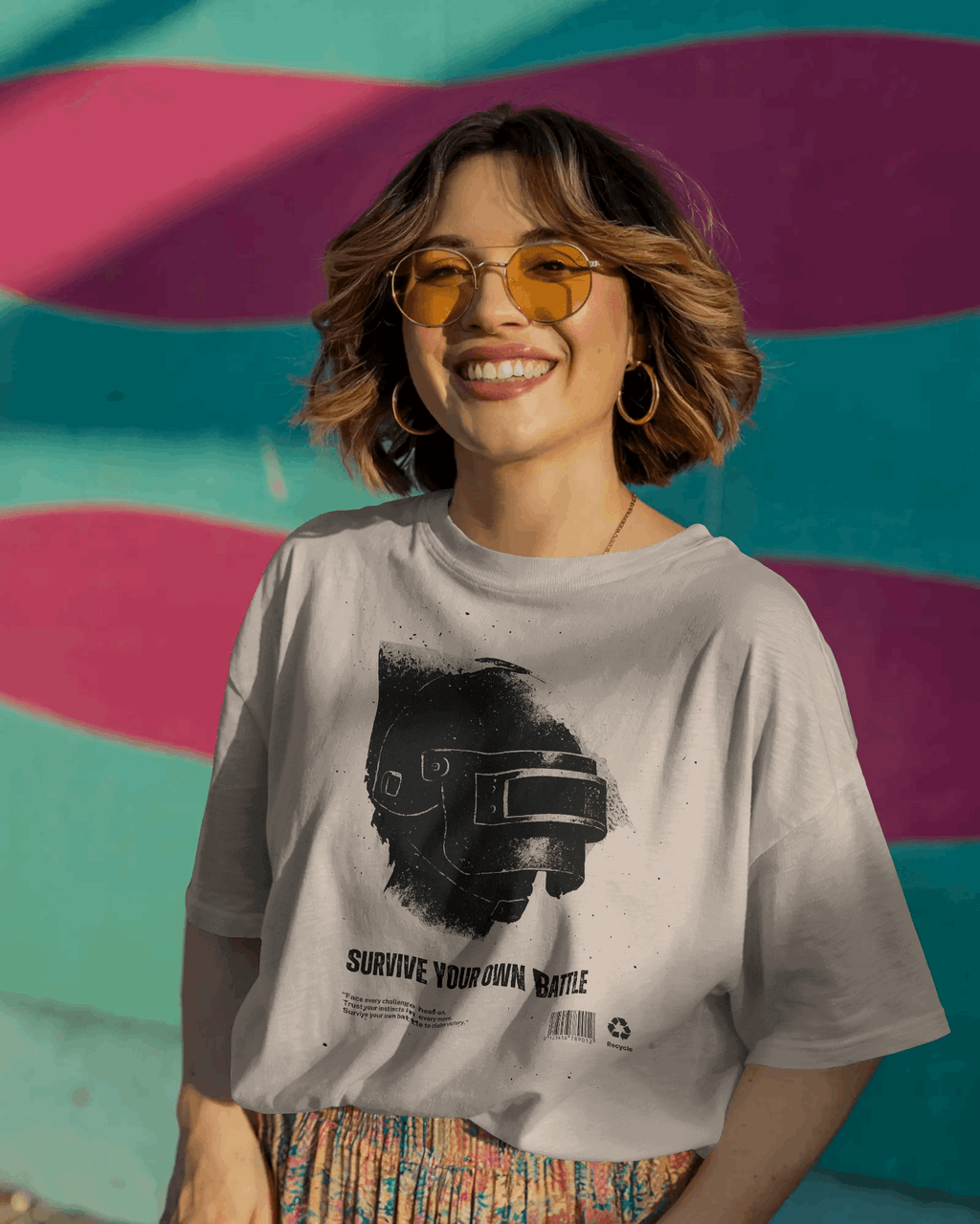 Off White Graphic printed Oversized Tshirt