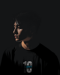 GOAT 10 Black Printed Oversized T-shirt