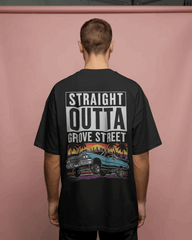Back Grove street Graphic printed Oversized Tshirt