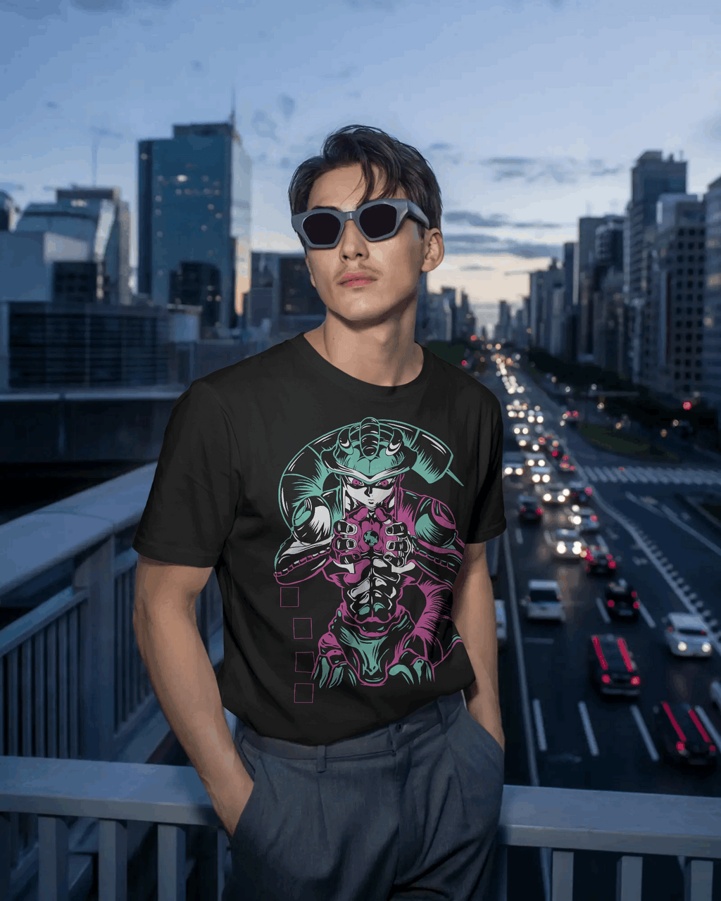 Hunter x Hunter Cell-Inspired Villain Graphic T-Shirt (Black)