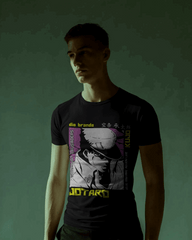 JoJo’s Bizarre Adventure Jotaro Kujo Pop Art Graphic T-Shirt (Black)