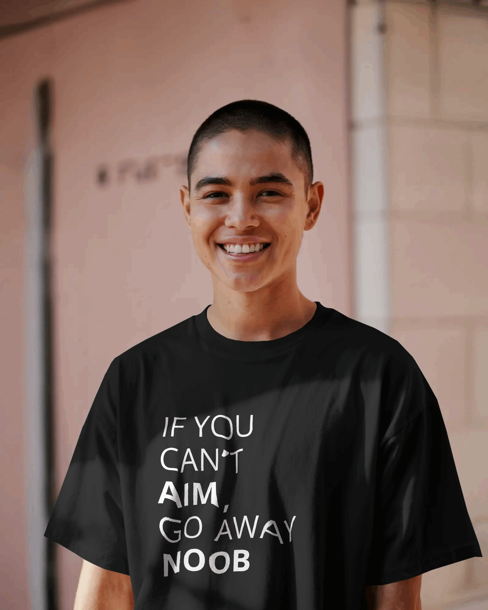 Noob Graphic printed Oversized Tshirt