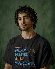 Play Harder Graphic printed Oversized Tshirt