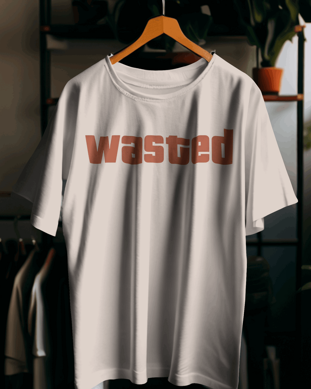 Off White Wasted Graphic printed Oversized Tshirt