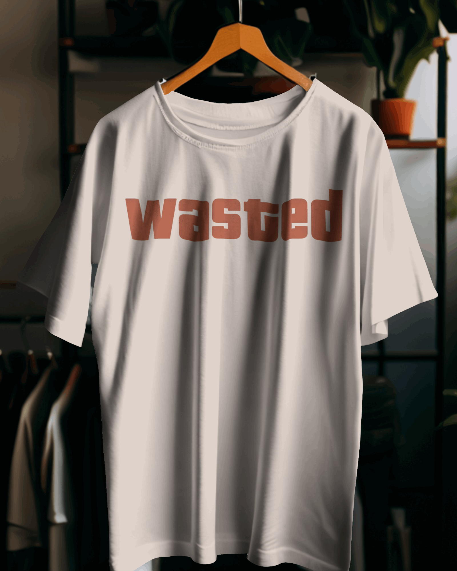 Off White Wasted Graphic printed Oversized Tshirt