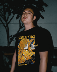 Demon Slayer Zenitsu Thunder Strike Graphic T-Shirt – Black