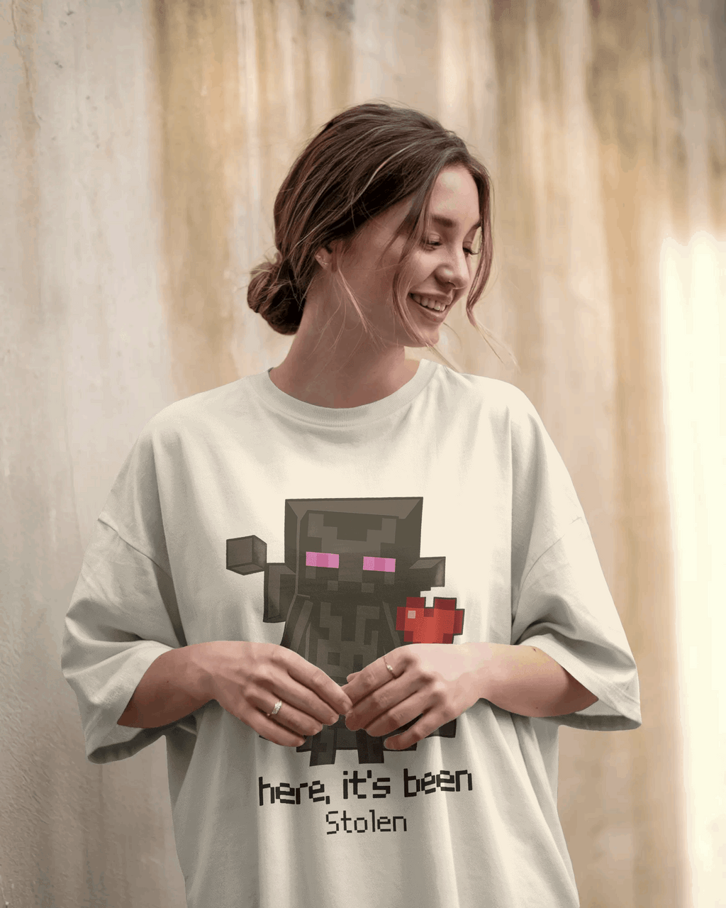 Enderman Graphic printed Oversized Tshirt