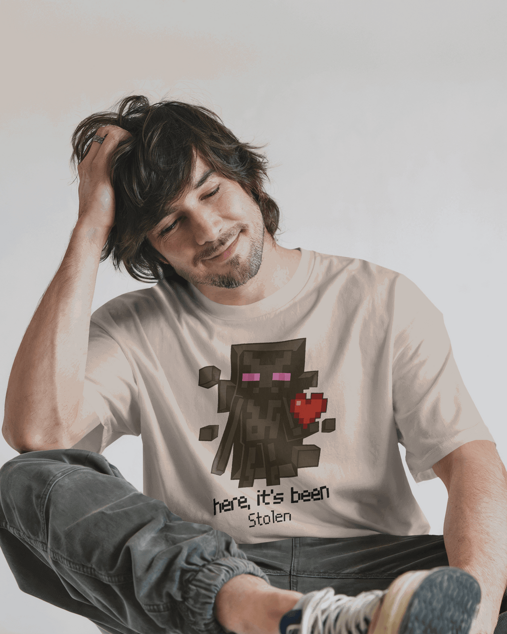 Enderman Graphic printed Oversized Tshirt