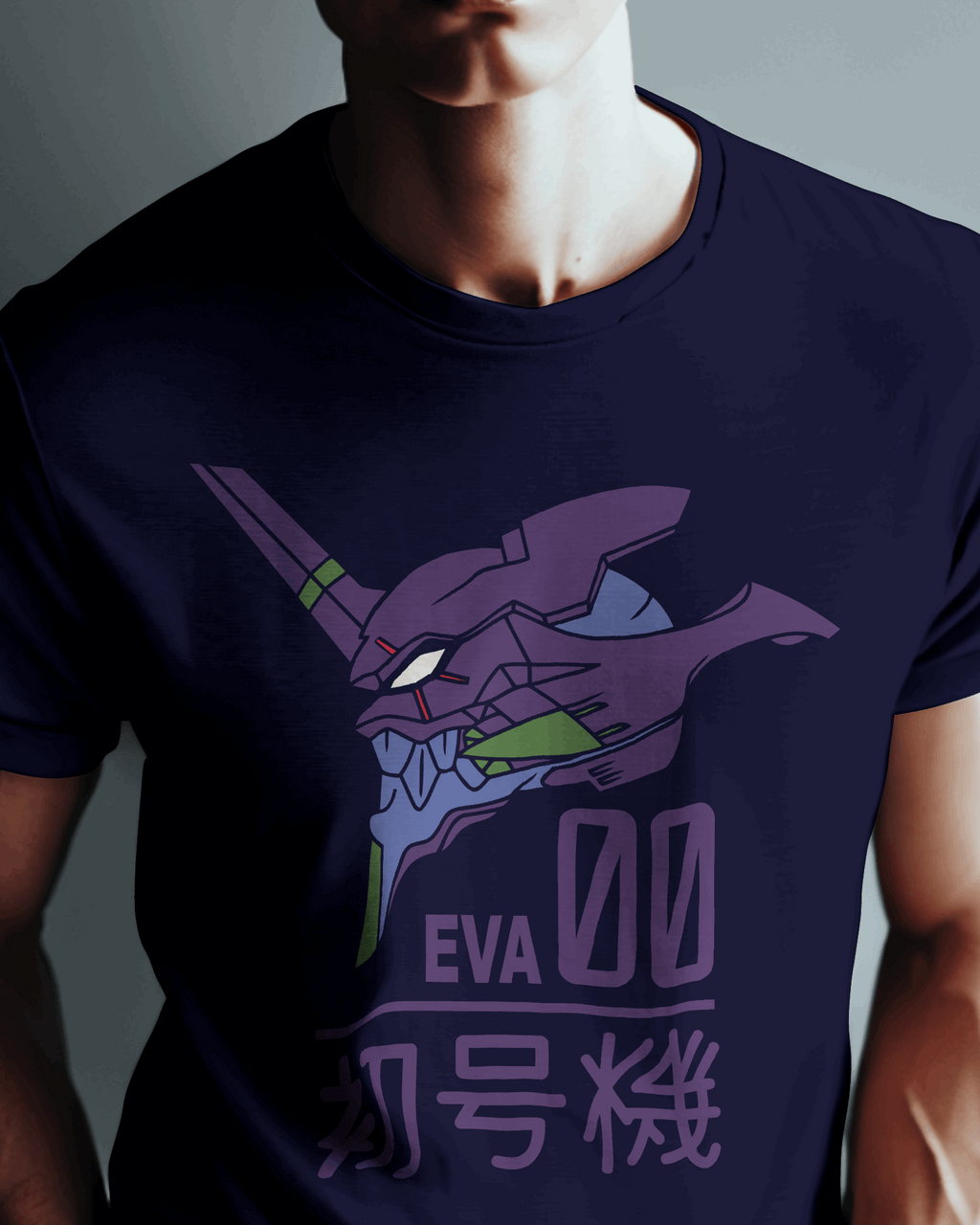 Neon Genesis Evangelion EVA Unit-01 Graphic T-Shirt – Midnight Navy