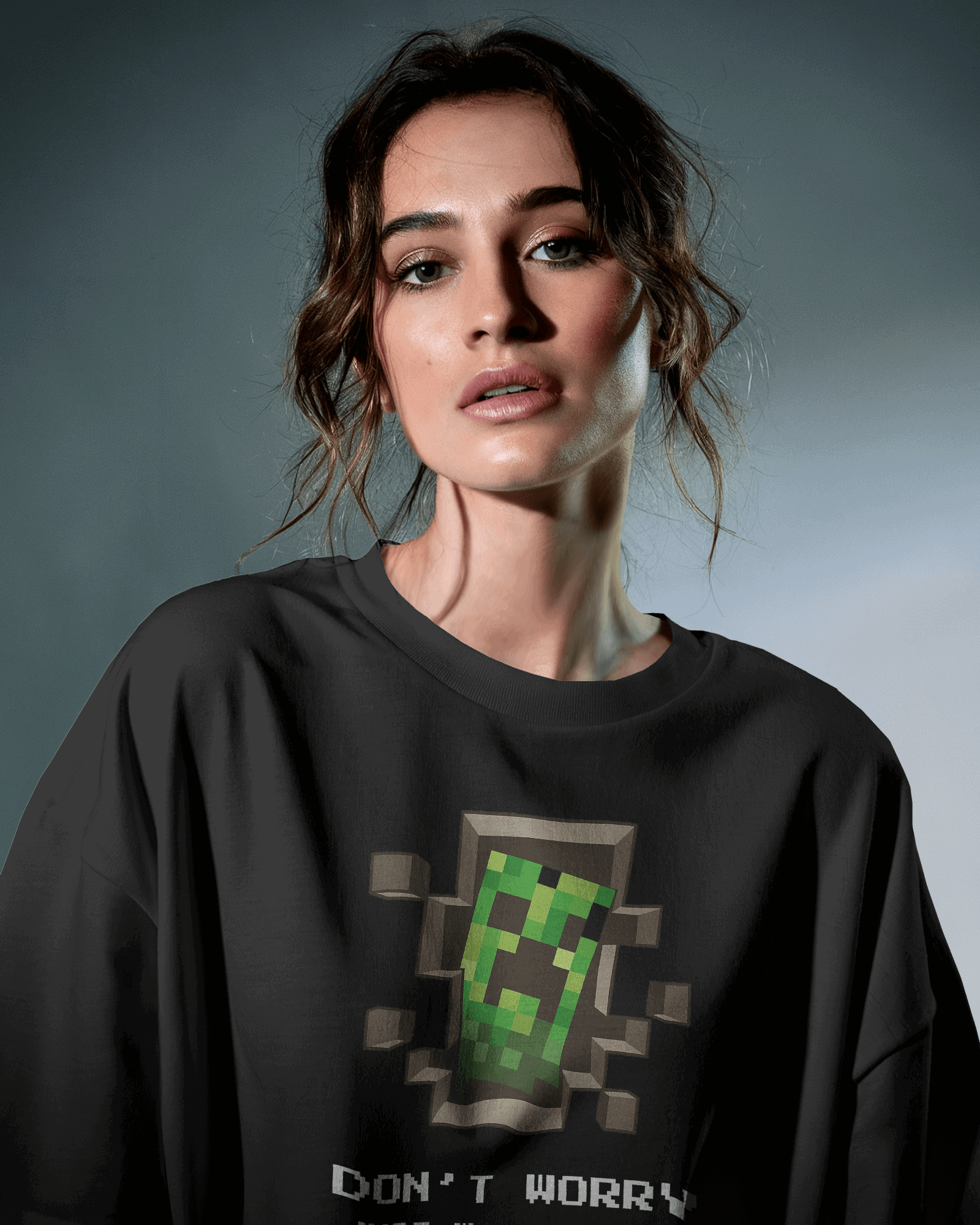 creep Graphic printed Oversized Tshirt