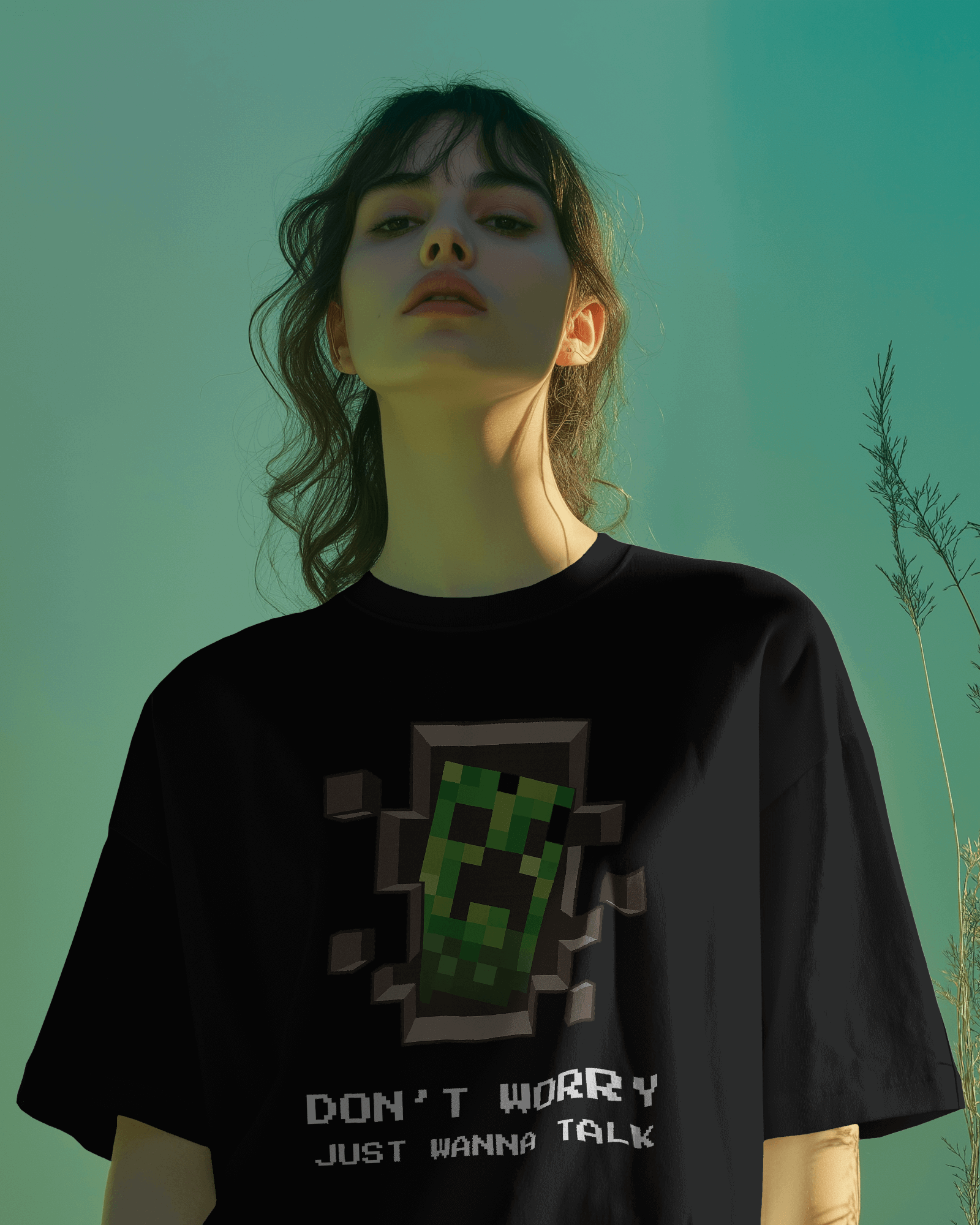 creep Graphic printed Oversized Tshirt