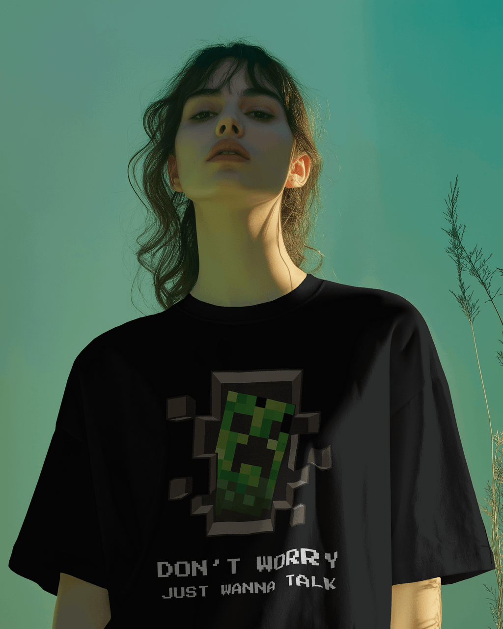 creep Graphic printed Oversized Tshirt