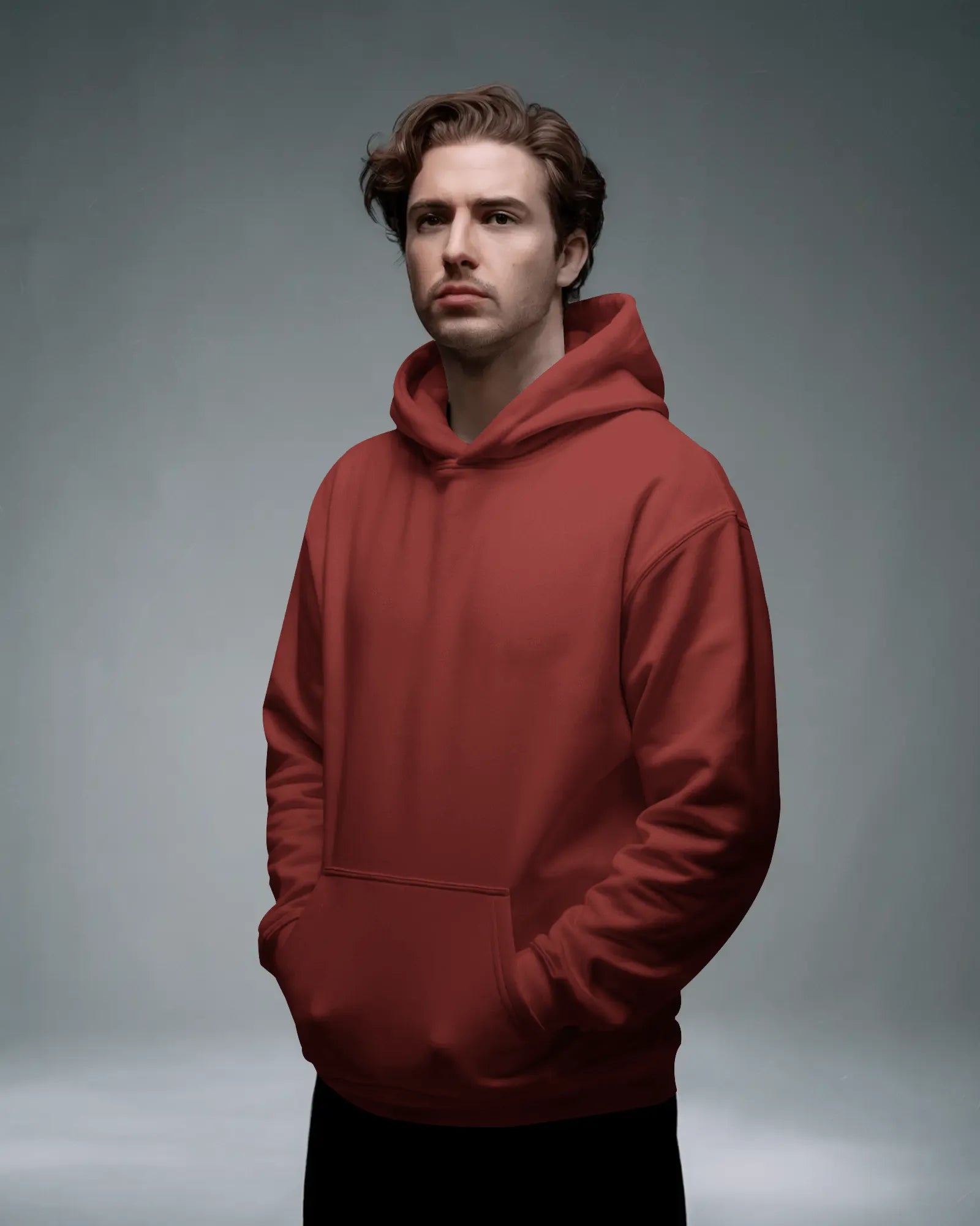 Mercury X Premium 300 GSM Fleece Hoodie (Maroon) – Ultra-Soft, Heavyweight Streetwear Essential