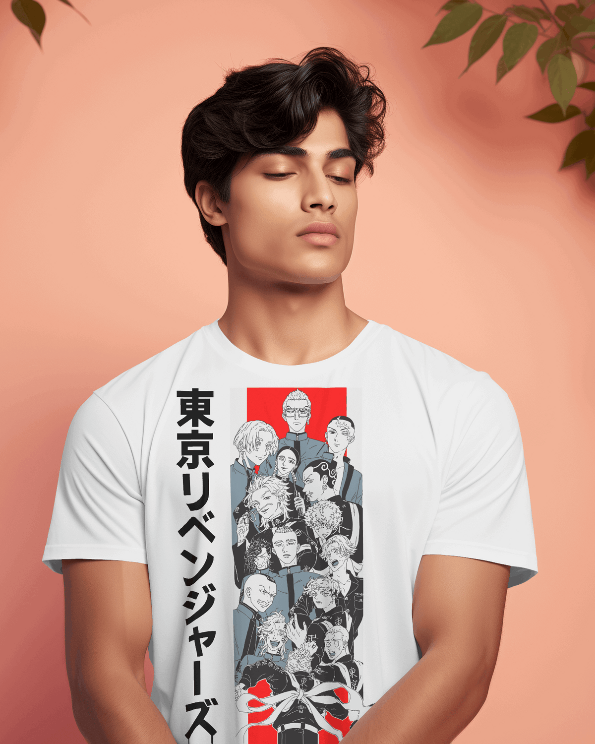 Tokyo Revengers Character Collage Graphic T-Shirt – White