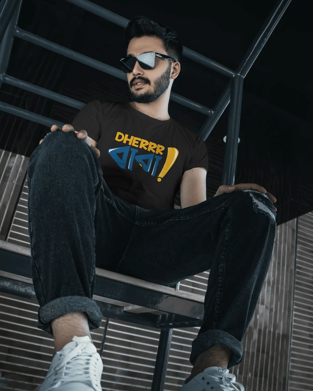 Dherrr Ba*a! – Bengali Quirky Expression Tee