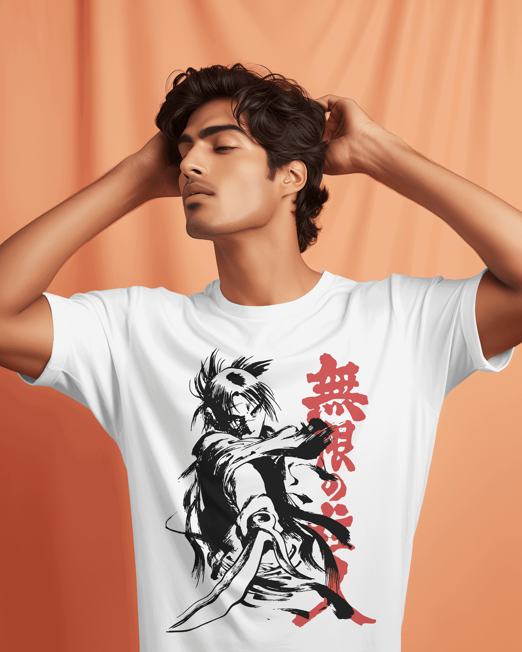 Samurai Blade “Mugen no Juunin” Graphic T-Shirt – White
