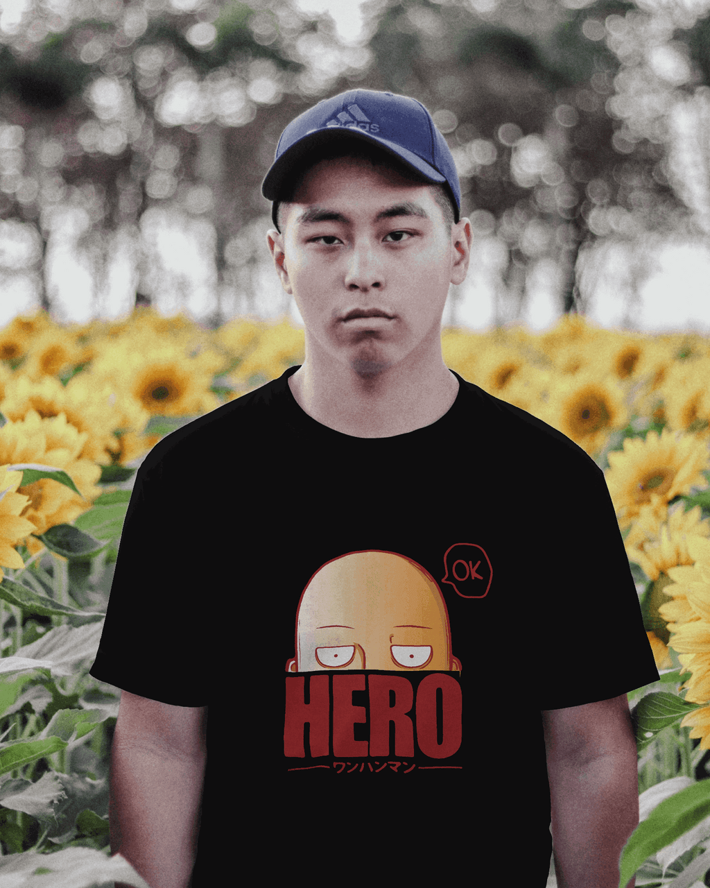 One Punch Man “OK Hero” Graphic T-Shirt – Black