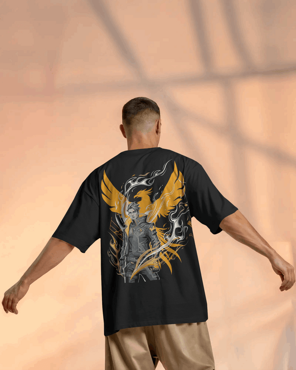 Rise Form Ashes Graphic printed Oversized Tshirt