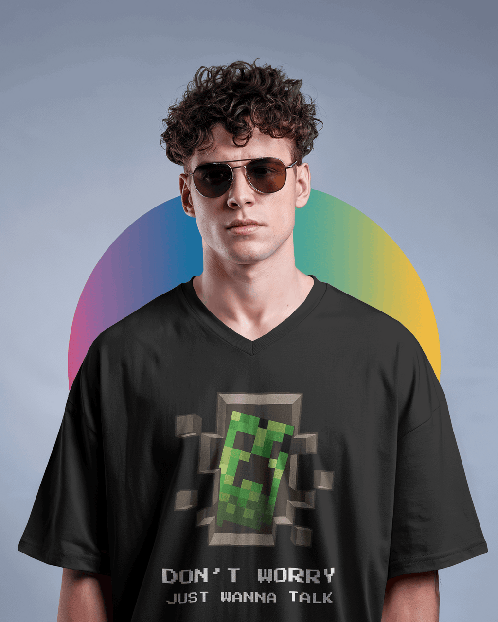 creep Graphic printed Oversized Tshirt