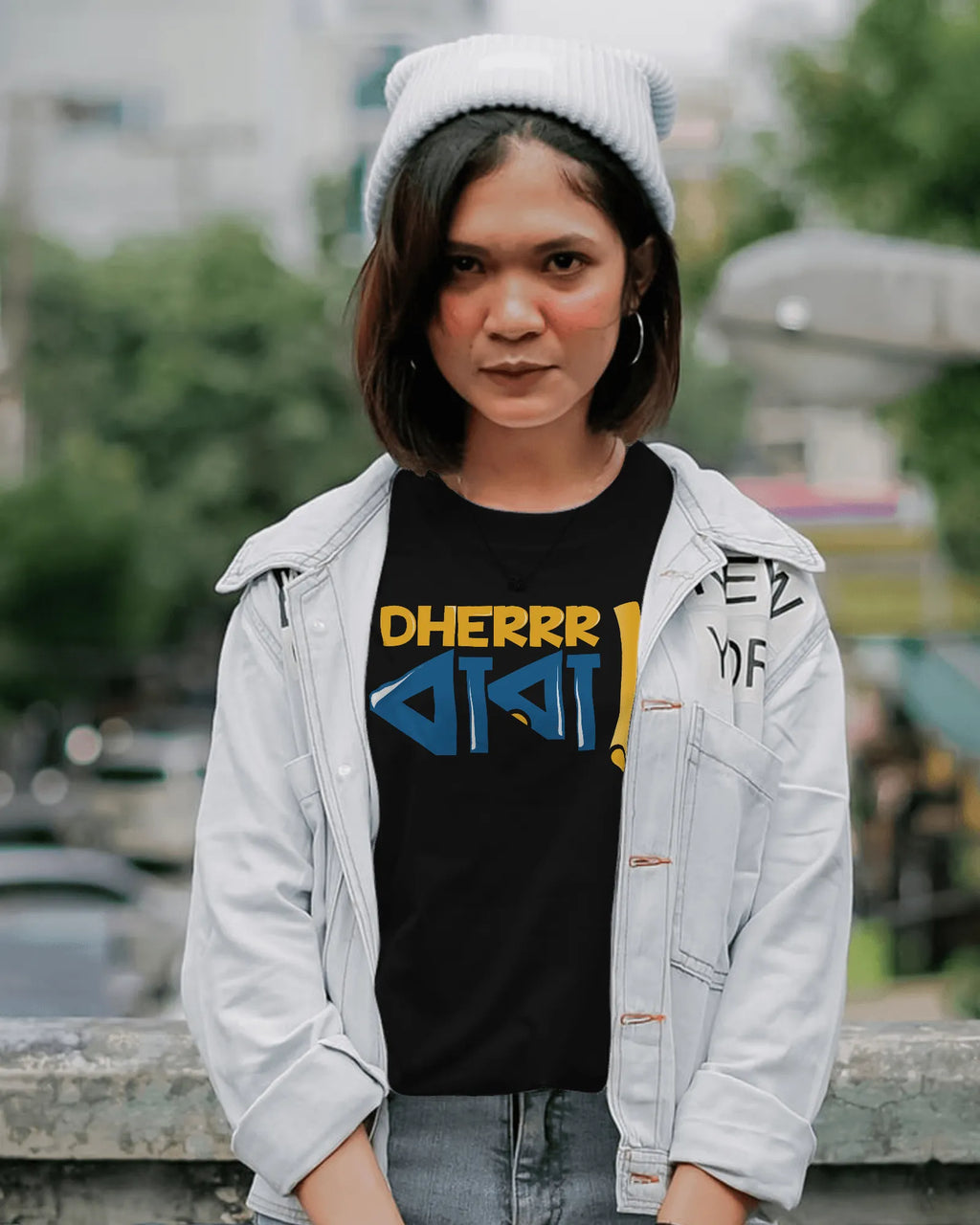 Dherrr Ba*a! – Bengali Quirky Expression Tee